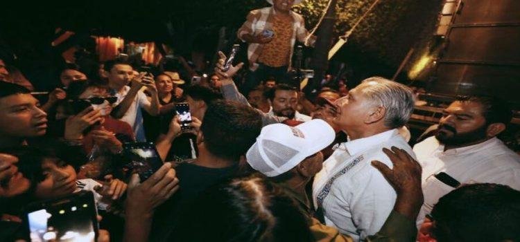 Adán Augusto en visita a Querétaro, gobernado por el PAN