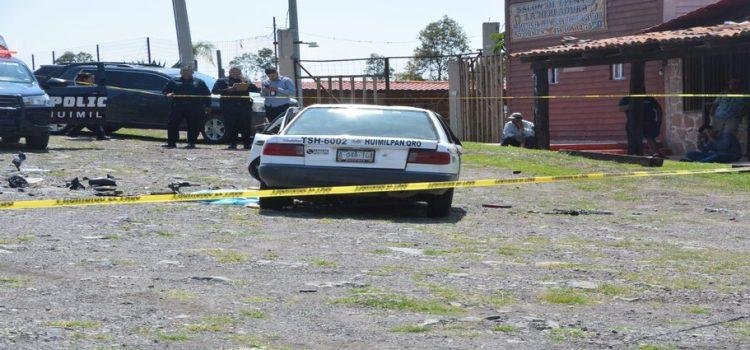 Fuerte choque contra un taxi en Querétaro, deja saldo rojo