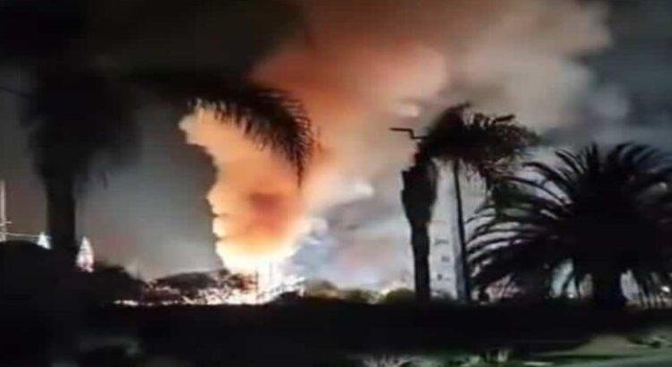 Incendio en subestación eléctrica de CFE en Juriquilla, Querétaro