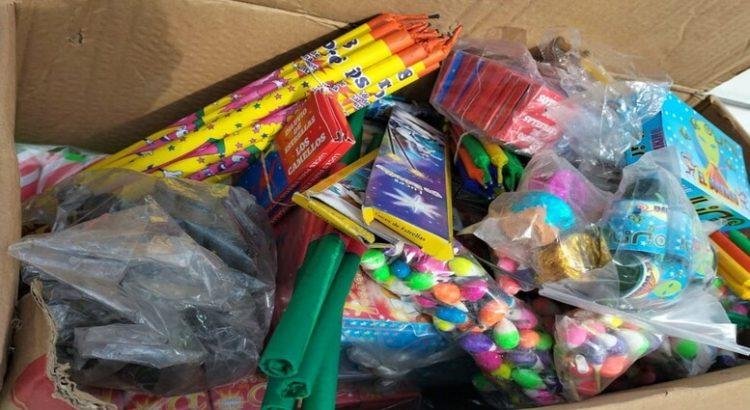 Protección Civil decomisa 300 kilos de pirotecnia