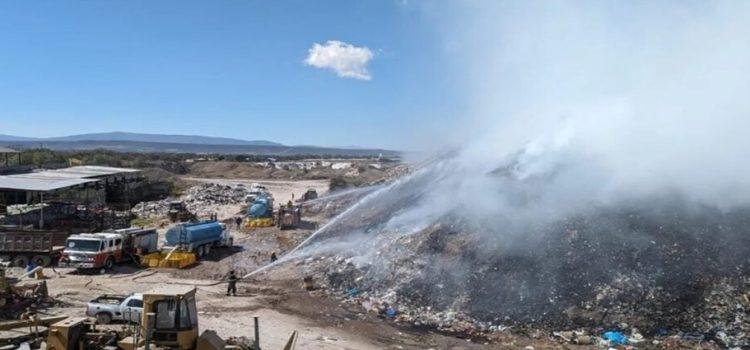 Reportan incendio en relleno sanitario de Corregidora
