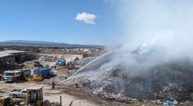 Reportan incendio en relleno sanitario de Corregidora