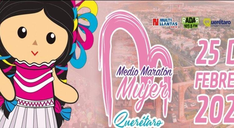 Ya están listas las rutas para el Medio Maratón Mujer Querétaro 2024