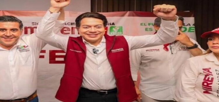 Mario Delgado en Querétaro dando respaldo a la candidatura de Chema Tapia