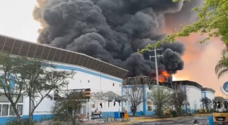 Un incendio en la empresa Sayer Lack consume varias bodegas