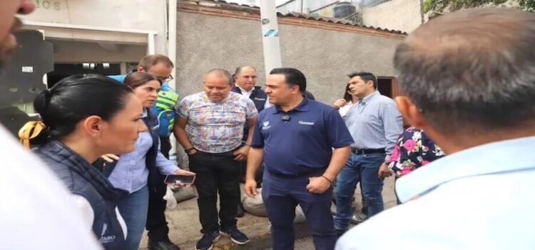 Luis Nava hizo una visita a los afectados por las fuertes lluvias