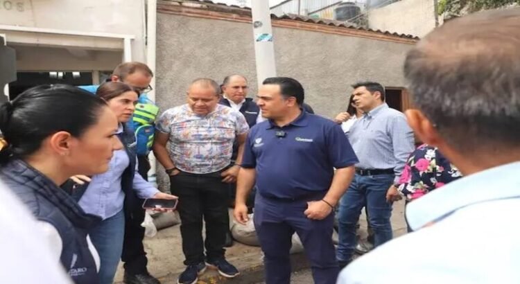 Luis Nava hizo una visita a los afectados por las fuertes lluvias