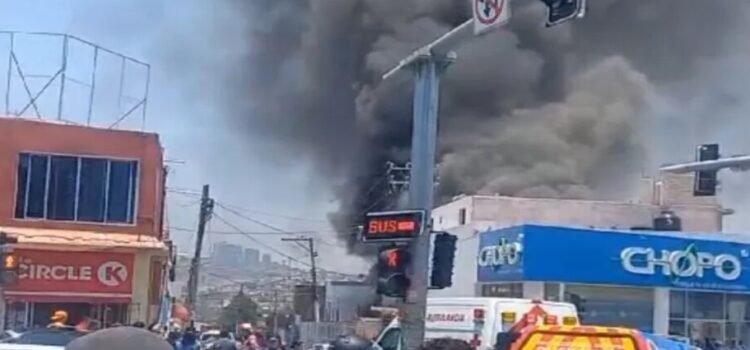 Se incendia un local en Desarrollo en San Pablo