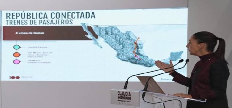 El tren México–Querétaro-Guadalajara anunció Claudia Sheinbaum que arrancará en Irapuato