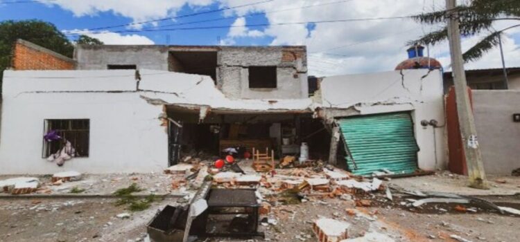 Explota una vivienda en Buenavista, los daños estructurales fueron cuantiosos