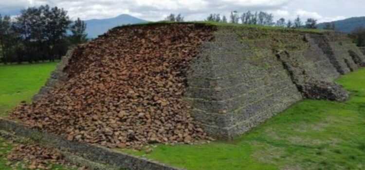 Colapsa pirámide en Ihuatzio, Michoacán