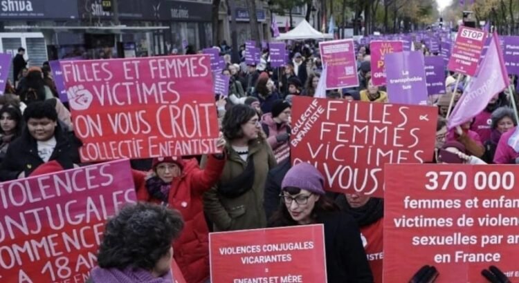 Miles marcharon en Francia contra la violencia hacia las mujeres Miles marcharon en Francia contra la violencia hacia las mujeres