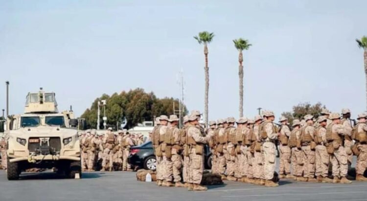 Marines se despliegan en la frontera EU-México