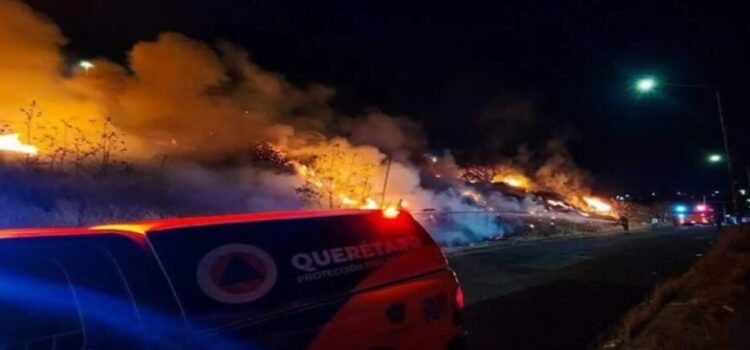 Es controlado el incendio de pastizal en el Junípero