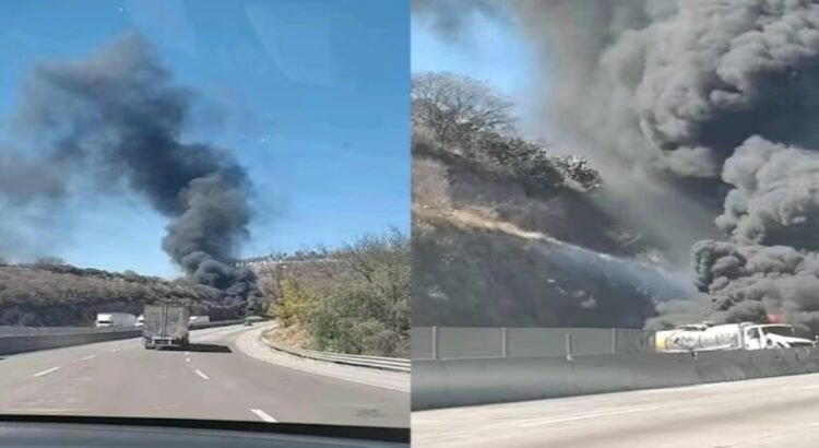 Una pipa explotó tras un choque múltiple en autopista México-Querétaro