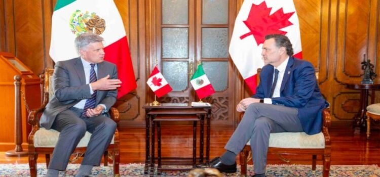 El encuentro entre Mauricio Kuri y el embajador de Cameron MacKay en el estado de Querétaro