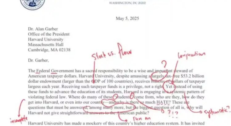 Secretaria de Educación envía carta a Harvard… plagada de errores gramaticales