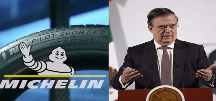 El secretario de Economía, Marcelo Ebrard explica la razón del cierre de la planta de Michelin en Querétaro