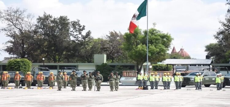 Participan alrededor de 600 elementos de seguridad, Protección Civil, Ejército y Guardia Nacional para temporada de lluvias en Querétaro