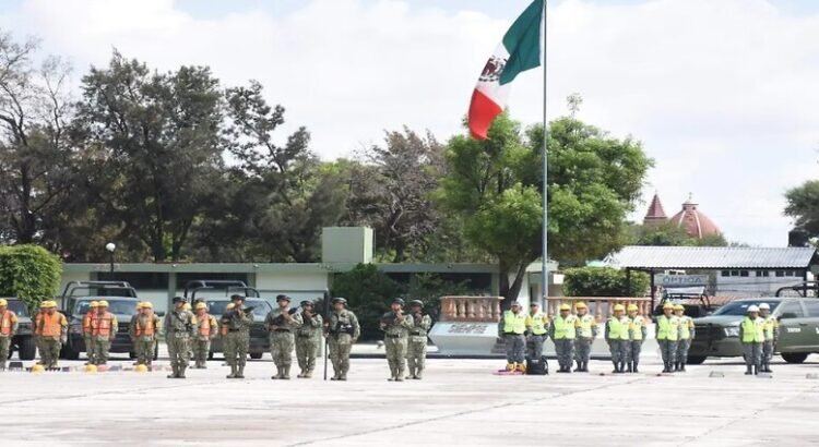Participan alrededor de 600 elementos de seguridad, Protección Civil, Ejército y Guardia Nacional para temporada de lluvias en Querétaro