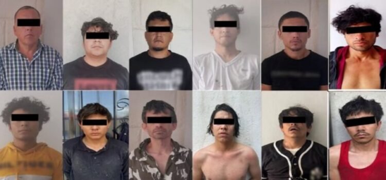Son vinculados a proceso a 12 presuntos integrantes de célula criminal detenidos en Querétaro