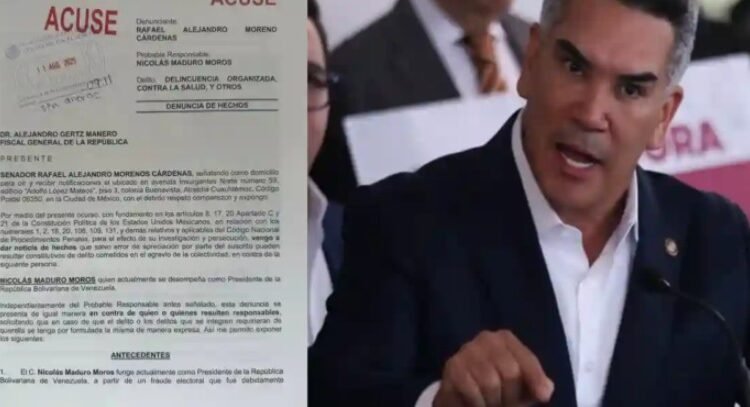 Denuncia Alejandro Moreno a Nicolás Maduro ante la FGR