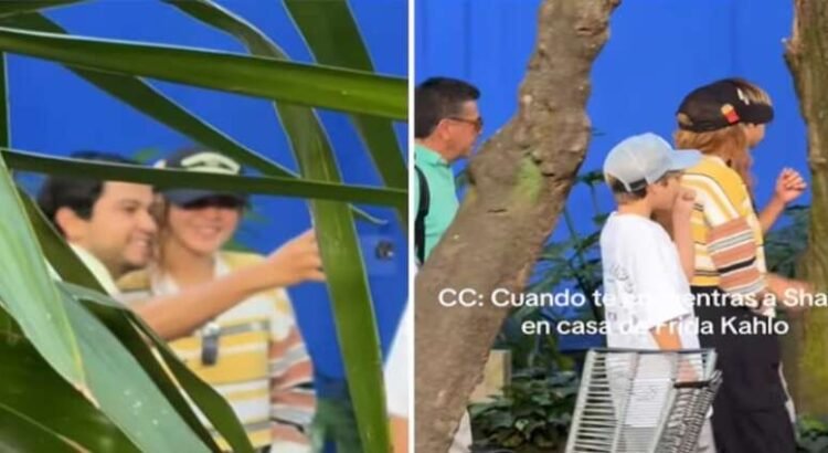 Shakira en La Casa Azul de Frida Kahlo con Sasha y Milan Shakira en La Casa Azul de Frida Kahlo con Sasha y Milan