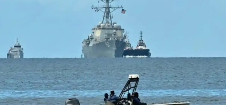 Llega buque de guerra de Estados Unidos a Trinidad y Tobago
