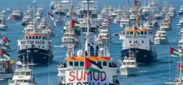 Sigue flotilla internacional avanzando hacia Gaza  pese a intercepción de Israel