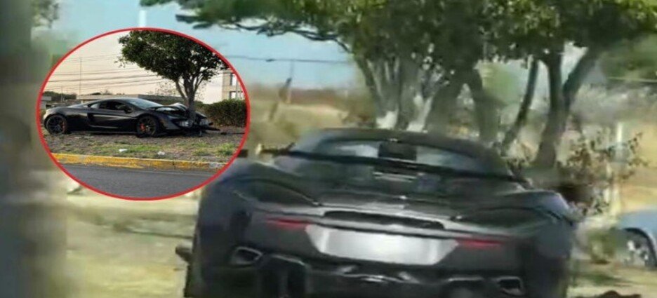 Lo destroza y abandona su McLaren en Juriquilla